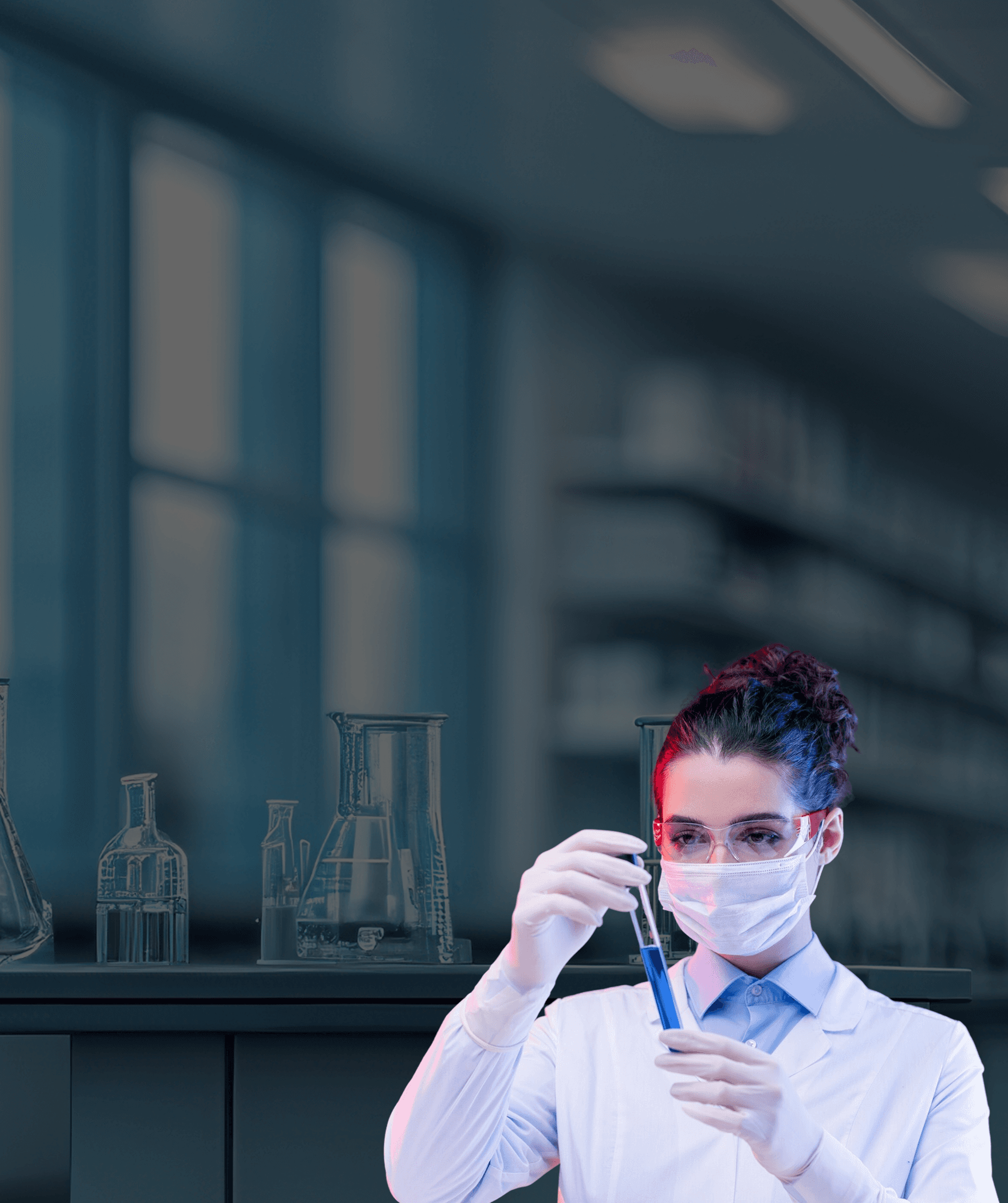 Medical professional in laboratory